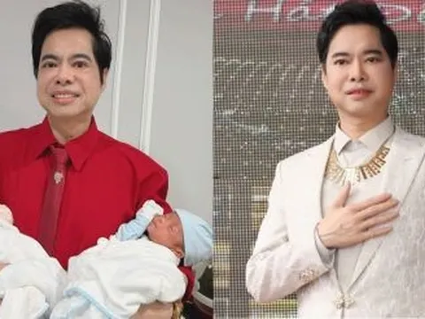 Ngọc Sơn lên chức bố ở tuổi U60, là một cặp song sinh?