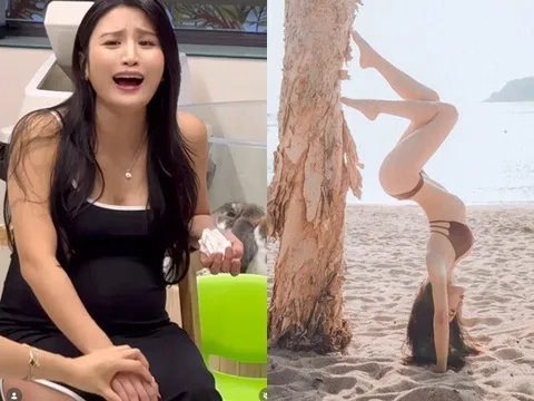 Cô giáo yoga nổi tiếng mang bầu 8 tháng vô tình ăn phải thịt lợn sống, lập tức làm một hành động được bác sĩ khen