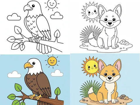 Tranh tô màu theo mẫu, bí mật nhỏ giúp trẻ học nhanh, phát triển trí tưởng tượng