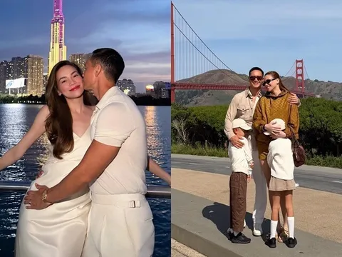 Sao Việt 24h: Hồ Ngọc Hà cùng Kim Lý đưa 2 con quay lại Cầu Cổng Vàng, thăm kỷ niệm tình yêu sau 9 năm gắn bó