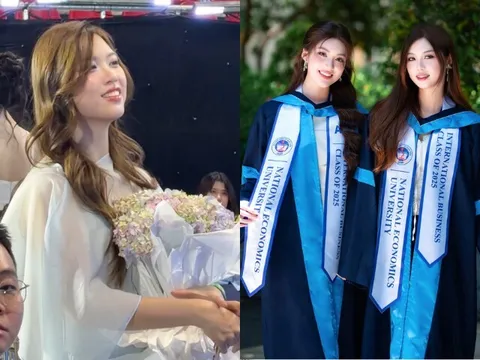 Chị gái sinh đôi của Miss World Vietnam Phương Oanh đẹp "chấp" cam thường, nhan sắc "bất phân thắng bại" với cô em Hoa hậu