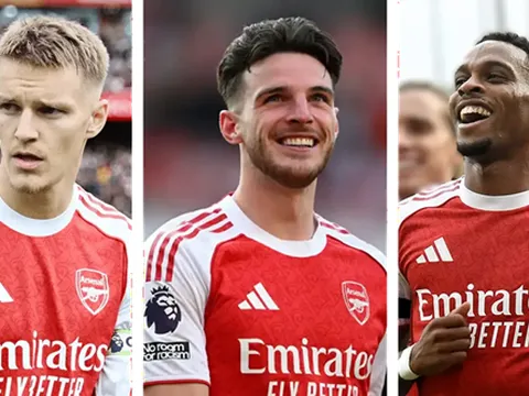 Arsenal nhận tin trái chiều về Odegaard và Rice