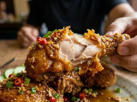 Cách làm gà chiên nước mắm giòn rụm – món ăn ai cũng mê, ăn là ghiền ngay từ lần đầu