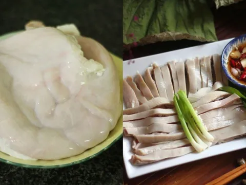 Mẹo luộc dạ dày trắng giòn, không dai, không hôi