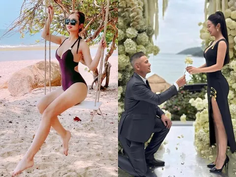 Hoa hậu Việt U45 mê khoét sâu khoe đường cong cực phẩm, được chồng đại gia chiều như "bà hoàng"