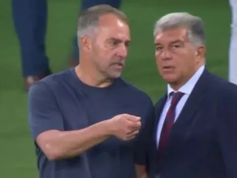 Chủ tịch Barcelona lên tiếng về tương lai của Hansi Flick