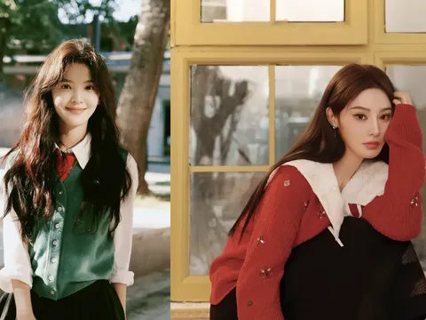 Chỉ cần áo dệt kim và chân váy: công thức mặc đẹp nhẹ nhàng mà cuốn hút mùa xuân