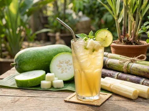Nước mía nấu bí đao: Công thức giải nhiệt, hỗ trợ gan được nhiều người tin dùng