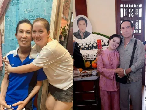 Xuất hiện người đàn ông giống hệt NSƯT Vũ Linh được Hồng Loan gọi là "ba", con gái cố nghệ sĩ khóc nấc trong ngày giỗ