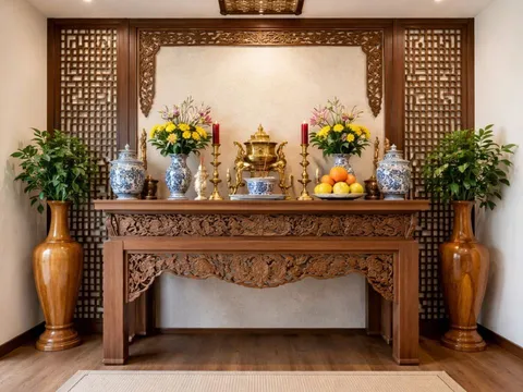 Ban thờ có nhất định phải cùng hướng với hướng nhà?