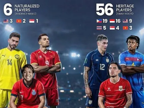 ĐTVN đứng thứ hai Đông Nam Á về số lượng cầu thủ nhập tịch