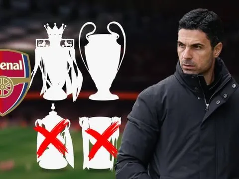 Arteta cần cái đầu lạnh để Arsenal tránh thảm họa trắng tay