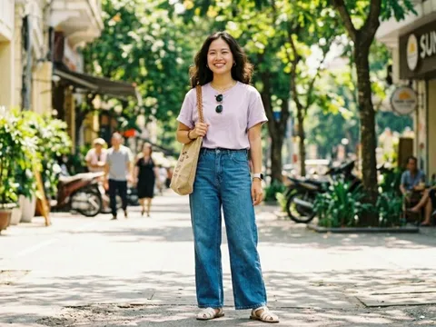 Không cần mix cầu kỳ: Áo thun và jeans vẫn giúp bạn trẻ trung, nổi bật
