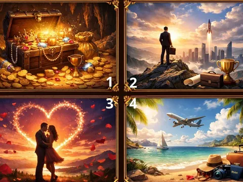 Quiz: Chọn 1 hình ảnh gây ấn tượng nhất: Bạn thường gặp may mắn ở phương diện nào?