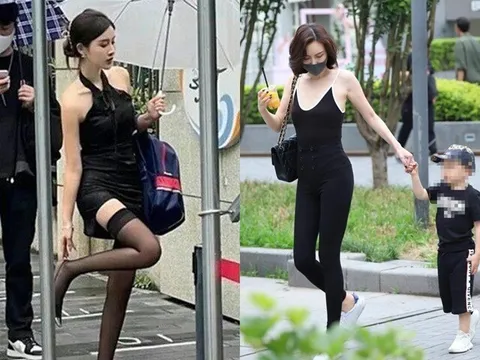 Phát ngượng với bộ đồ các mẹ trẻ mặc tới trường đưa đón con, có cô trông chẳng khác gì đi "quẩy"