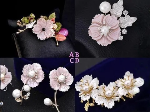 Trắc nghiệm tâm lý: Mẫu hoa đính ngọc trai nào thu hút bạn từ cái nhìn đầu tiên?