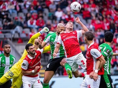 Ngược dòng hụt, Betis cầm chân Braga bằng quả penalty