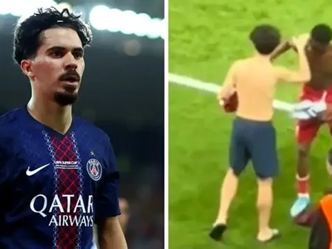 Vitinha nán lại 20 phút để đổi áo với sao trẻ Liverpool