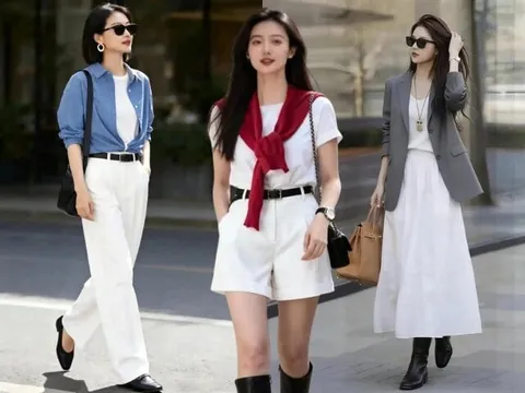 Chỉ cần một chiếc áo thun trắng vẫn có thể mặc đẹp mỗi ngày