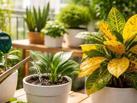 Mùa hè chăm cây cảnh: Tránh 3 sai lầm khiến lá vàng, cây nhanh suy kiệt