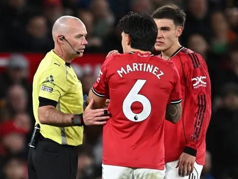 FA giữ nguyên thẻ đỏ của Martinez bất chấp MU kháng cáo