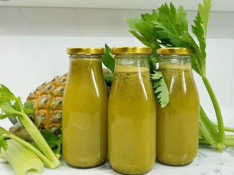 Cách uống nước ép dứa cần tây giảm cân cấp tốc, giúp dáng chuẩn eo thon