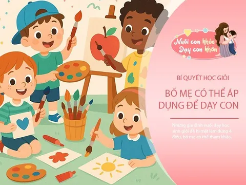 Gia đình nuôi dạy học sinh giỏi bí mật làm đúng 4 điều, ai cũng có thể làm theo mà không tốn chi phí