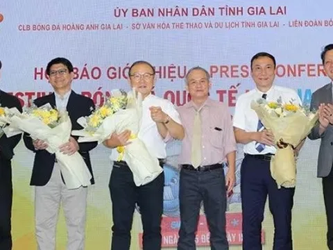 HLV Park Hang Seo tiếp lửa cho giải U14 quốc tế của bầu Đức