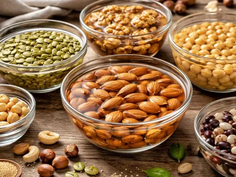 Vì sao nên ngâm các loại hạt trước khi chế biến? Tăng dưỡng chất, giảm hại cho sức khỏe