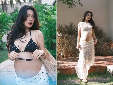 Bà bầu hot nhất nhì showbiz Việt hiện tại sắp đến kỳ "vỡ chum" vẫn siêu gợi cảm với bikini