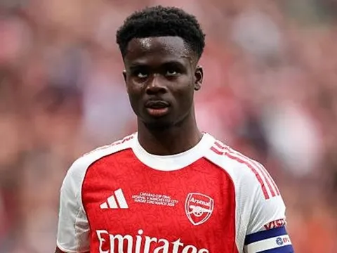 Arsenal mất Bukayo Saka ở đại chiến Man City