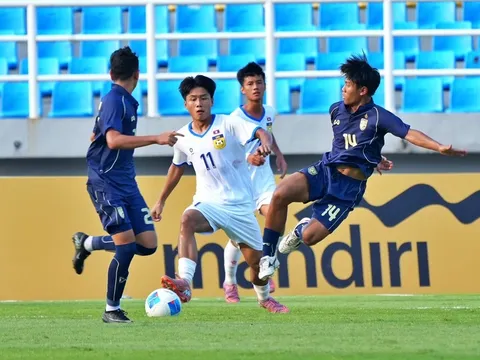 U17 Thái Lan rời giải đầy cay đắng sau trận thua U17 Lào