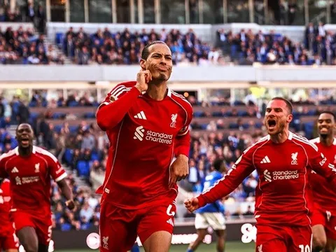 Van Dijk rực sáng phút cuối, Liverpool thắng nghẹt thở Everton