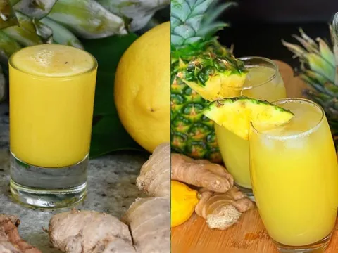 Cách uống nước dứa gừng làm sạch ruột, giúp giảm cân nhanh, eo thon gọn
