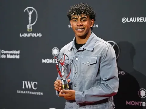 Nhận giải Laureus lịch sử, Yamal tri ân Messi