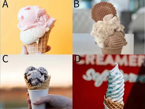 Trắc nghiệm tâm lý: Bạn sẽ ăn cây kem nào?