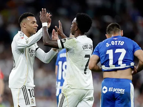Chấm điểm Real Madrid: Vinicius rực sáng; Mbappe giải hạn