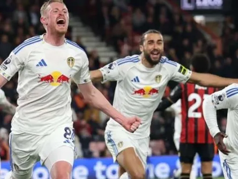 Longstaff ghi bàn phút 97 giúp Leeds cầm hòa Bournemouth