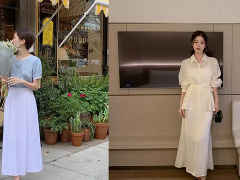Chân váy suông mùa hè: 4 cách phối đồ đơn giản mà vẫn chuẩn thanh lịch, thời thượng