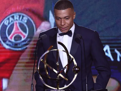 CHÍNH THỨC! Kylian Mbappe thắng giải lần thứ 5 liên tiếp