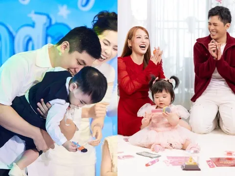 Con sao Việt bốc micro trong ngày thôi nôi: Quý tử nhà Mai Ngọc "nối nghiệp" mẹ MC, Puka mong ái nữ đừng hát giống mình