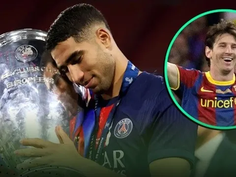 Messi, Ronaldo và 2 cầu thủ có cùng ''chiến tích'' với Hakimi mùa này