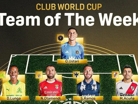 Đội hình xuất sắc nhất vòng 1 FIFA Club World Cup: Cặp trung vệ kỳ cựu; 1 sao Chelsea