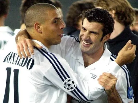 Huyền thoại Ronaldo trêu chọc vợ đồng đội tại Real Madrid, Luis Figo đáp trả cực hài hước