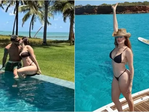 Bị loại khỏi tuyển Brazil, Joelinton đi xả hơi cùng vợ đẹp nóng bỏng
