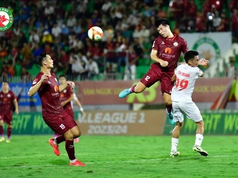 Ngoại binh tỏa sáng phút 90+5, Bình Định thoát thua Hải Phòng