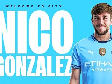 CHÍNH THỨC: Nico Gonzalez gia nhập Man City