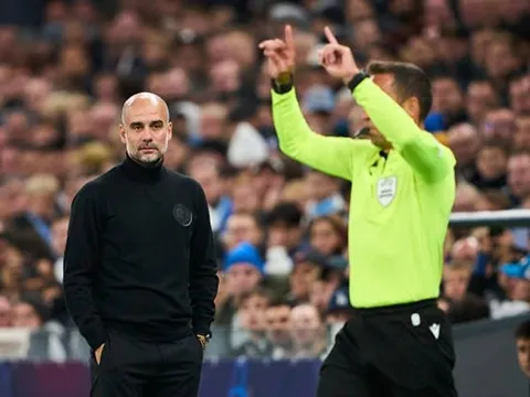 Pep khẳng định không quan tâm đến các trọng tài