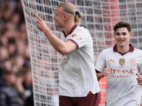 Haaland nổ súng, Man City lại nắm thế thượng phong