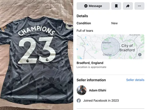 Khôi hài! Fan Arsenal rao bán áo đấu vô địch mùa giải 2022/23